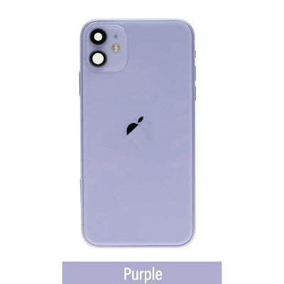 Rear Housing with Full Set Parts for iPhone 11-Purple Rear Housing with Full Set Parts for iPhone 11-Purple
